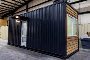 Pocket-Friendly Shipping Container Tiny House Offers Modern, Minimalist Living In 160 Square Feet