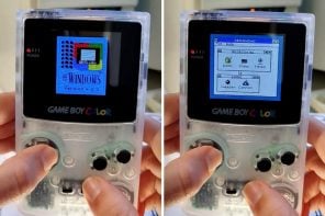 This Game Boy Runs Windows 3.1, Plays Music, Minesweeper, and Even Has a Blue Screen of Death